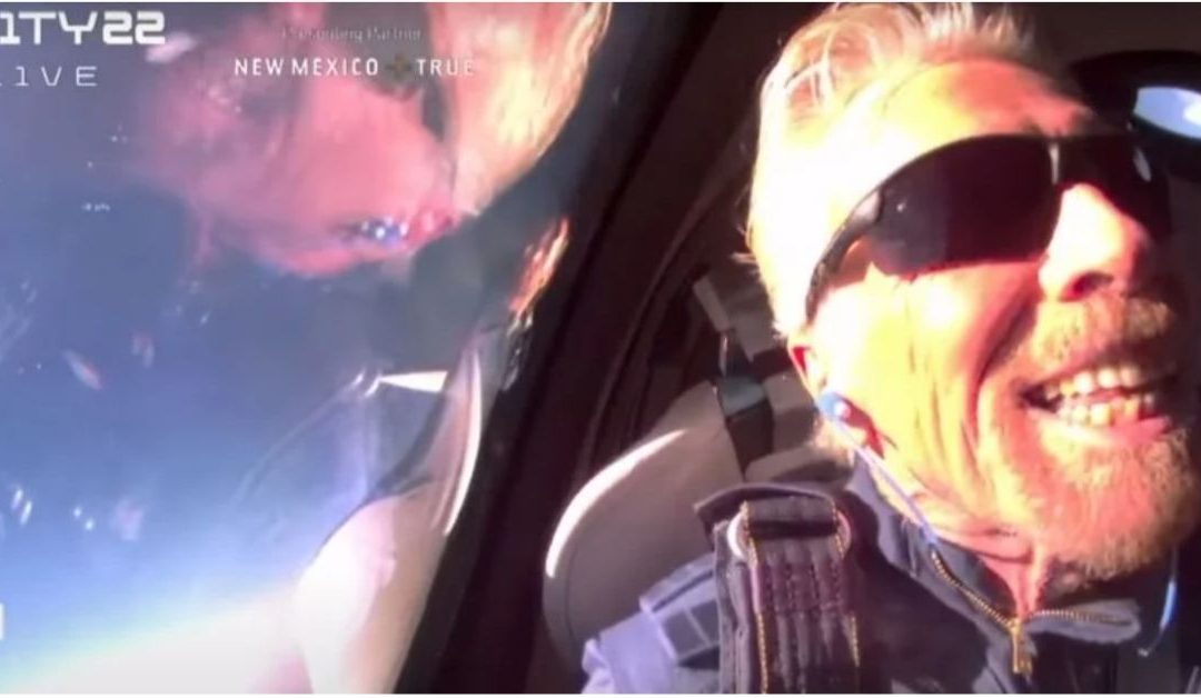 To Space and Back: Sir Richard Branson Aboard Virgin Galactic Unity 22