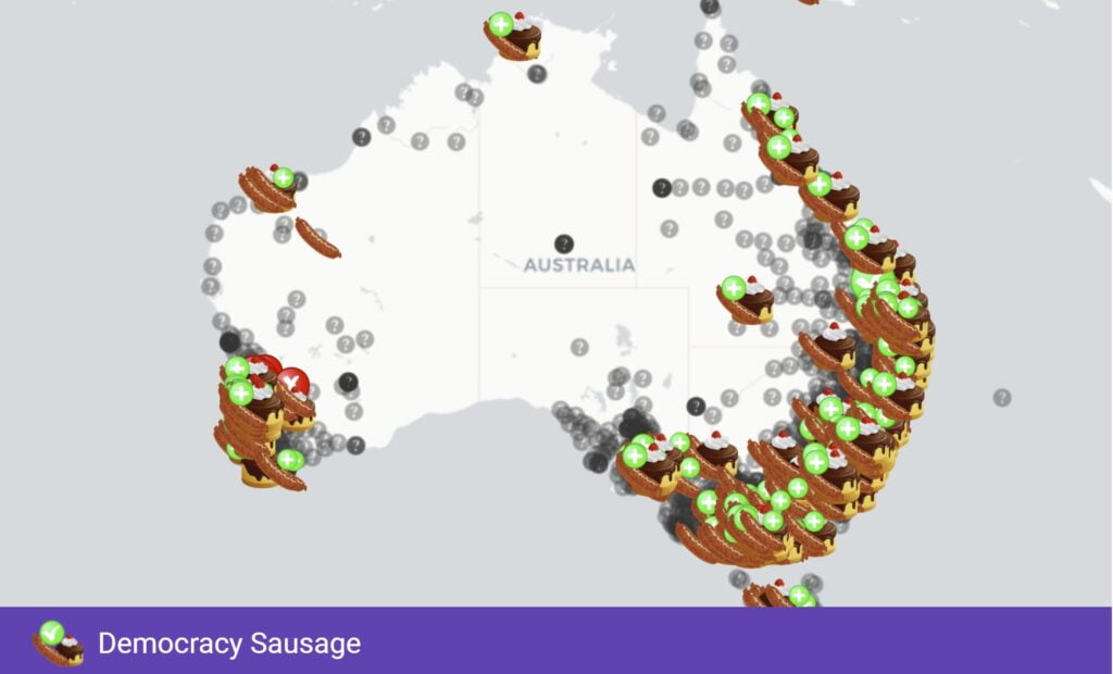 Democracy Sausage Map