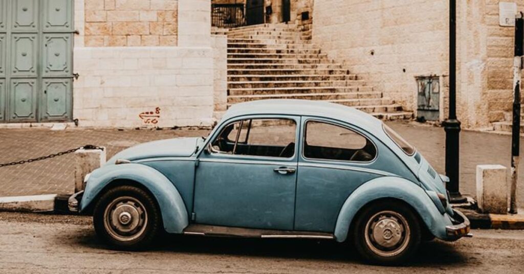 Brother Andrew's Blue VW Beetle 